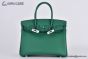 Hermes Birkin 30 Vert Vertigo Epsom Leather Palladium Hardware Fully Handmade