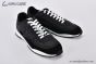 Chanel 25P Interlocking CC Logo Sneaker Calfskin Suede Black