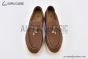 Loro Piana Summer Charms Walk Loafer Suede Rain Drops