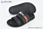 Hermes Jackson Black Epsom & Heritage Brown Leather Sandal