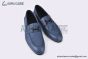 Hermes Paris Blue Leather Loafer
