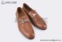 Hermes Paris Light Brown Leather Loafer