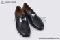Hermes Paris Black Goat Leather Loafer