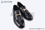 Hermes Paris Black Patent Leather Loafer