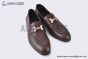 Hermes Paris Dark Brown Leather Loafer