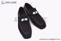Hermes Karl Dark Brown Suede Leather Loafer