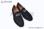 Hermes Tenor Black Suede Leather Loafer