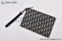 Dior A5 Pouch Beige & Black Oblique Jacquard