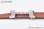 HERMES Constance Touareg Belt Buckle & Noir / Orange Reversible Togo & Box 135 Leather Belt