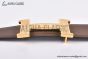 HERMES Constance Touareg Belt Permabrass Buckle & Graphite / Craie Reversible Togo & Box 135 Leather Belt