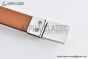 HERMES Lady Rivale Jean 18 Buckle & White Epsom Leather Belt