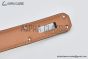 HERMES Lady Kelly 18 Buckle & White Epsom Leather Belt