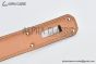 HERMES Lady Kelly 18 RG Buckle & White Epsom Leather Belt