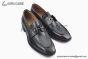 Christian Louboutin Chambelimoc Black Waxed Leather Loafers