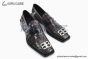 Balenciaga Dark Brown Waxed Paterned Leather Loafer