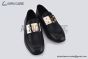 Dolce & Gabbana Black Brushed Calfskin Leather Loafer