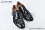 Ferragamo Smooth Black Leather Derby