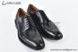 Prada Classic Black Smooth Leather Brogue Oxford