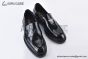 Prada Chocolate Black Patent Leather Loafers