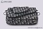 Dior Saddle Triple Pouch Beige & Black Dior Oblique Jacquard