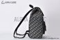 Dior Saddle Backpack with Flap Beige & Black Oblique Jacquard with Black Grained Calfskin