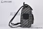 Dior Saddle Backpack with Sidepocket Beige & Black Oblique Jacquard with Black Grained Calfskin