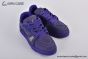 LV Trainer Sneaker Grained Nubuck Buffalo Purple Leather 1ADHAR