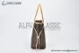 LV Neverfull MM Monogram Beige & Brown M46975
