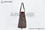 LV Neverfull MM Damier Ebene Canvas Cerise Red & Brown N40599