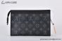 LV Gaston Wearable Wallet Monogram Eclipse Reverse Canvas M81124