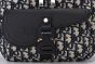 Dior Saddle Belt Bag Beige & Black Oblique Jacquard Black Grained Calfskin