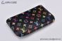 LV x TM Key Pouch Black Murakami Monogram Canvas M13664