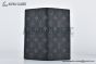 LV Brazza Wallet Gray Monogram Eclipse Canvas M61697