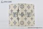 LV Pocket Organizer Wallet White/Navy Monogram Leather M83377
