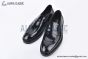 Prada Black Brushed Leather Loafer