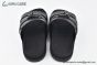 Hermes Jackson Black Chevron Leather Sandal
