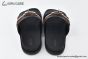 Hermes Jackson Black Epsom & Heritage Brown Leather Sandal
