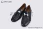 Hermes Paris Black Goat Leather Loafer