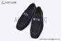 Hermes Karl Black Suede Leather Loafer
