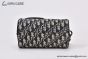 Dior Mini Roller Bag Beige & Black Oblique Jacquard with Black Grained Calfskin 