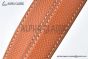 HERMES Lady Rivale Jean 18 YG Buckle & Orange Epsom Leather Belt