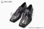 Balenciaga Dark Brown Waxed Paterned Leather Loafer
