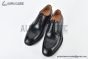 Ferragamo Smooth Black Leather Derby