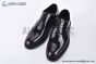 Ferragamo Brown Patent Leather Lace-up Derby