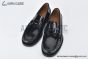 Ferragamo Gancini Black Patent Leather Loafer