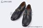 Gucci Black Grained Leather Loafer with Horsebit