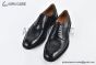 Prada Classic Black Smooth Leather Brogue Oxford