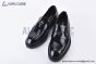 Prada Chocolate Black Patent Leather Loafers