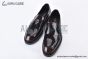 Prada Chocolate Brown Patent Leather Loafers