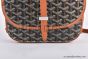 Goyard Belvedere PM Bag Canvas & Taurillon Leather Black & Tan